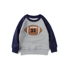 Свитшот для мальчика серый с синим American football (код товара: 58814)