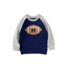 Свитшот для мальчика синий с серым American football оптом (код товара: 58813)