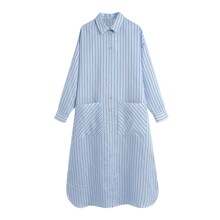Плаття-сорочка жіночe вільного крою блакитне Wave (код товара: 59062)