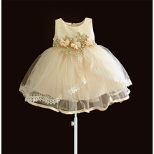 Платье для девочки Бежевая жемчужина, бежевый (код товара: 59036)