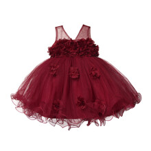 Платье для девочки Queen of flowers, бордовый оптом (код товара: 59018)
