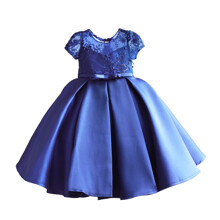 Платье для девочки Queen, синий оптом (код товара: 59017)
