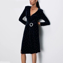 Уценка (дефекты)! Платье женское ассиметричное черное Gloss (код товара: 59061)