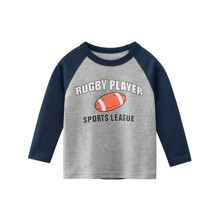 Лонгслів для хлопчика спорт сірий Rugby player (код товара: 59167)
