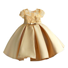 Плаття для дівчинки Queen, золотий оптом (код товара: 59136)