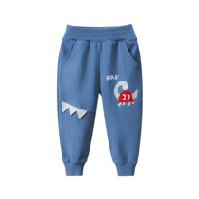 Штаны для мальчика с рисунком динозавра синие Dino оптом (код товара: 59180)
