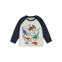 Лонгслив для мальчика с рисунком динозавров Dino park (код товара: 59219)