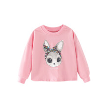 Уценка (дефекты)! Свитшот для девочки с изображением кролика розовый Rabbit in a scarf (код товара: 59210)