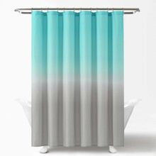 Штора для ванной с серо-голубым градиентом Inspiration 180 х 180 см оптом (код товара: 59451)