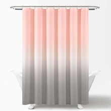 Штора для ванной с серо-розовым градиентом Inspiration 180 х 180 см (код товара: 59450)