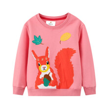 Світшот для дівчинки із зображенням білки рожевий Squirrel (код товара: 59553)