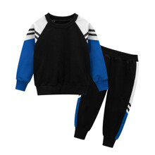 Костюм детский 2 в 1: свитшот и штаны черный Athletic (код товара: 59689)