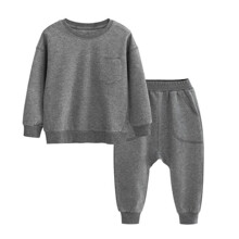 Костюм дитячий 2 в 1: світшот та штани сірий Nice (код товара: 59737)
