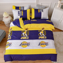 Уценка (дефекты)! Комплект постельного белья Lakers (двуспальный-евро) (код товара: 60168)