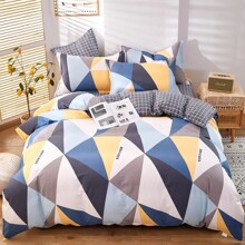 Комплект постельного белья с геометрическим принтом Geometry (двуспальный-евро) (код товара: 60215)