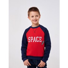 Свитшот для мальчика с надписью красный с синим Space (код товара: 60486)